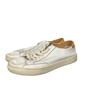 Soludos white leather sneakers